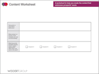 Inbound Marketing Content Development Worksheet