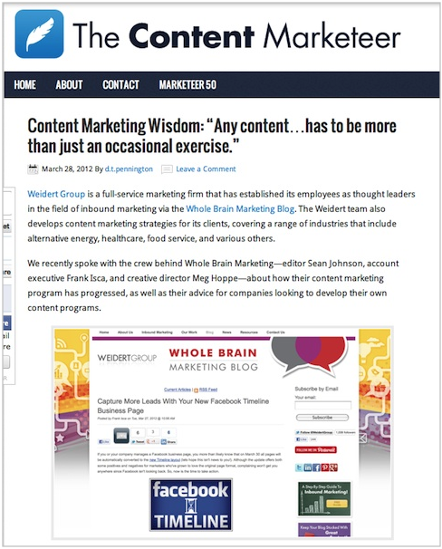 The Content Marketeer content marketing blog