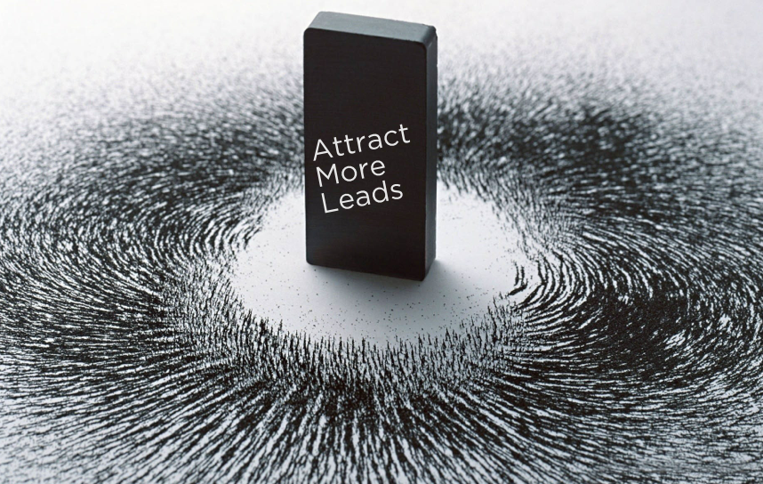 Attract more leads in text on a magnet. There are iron filings around the magnet that show the magnetic feild.