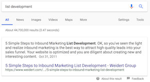 Featured Snippet