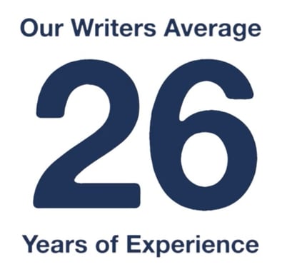Weidert Writers 26 Years Average Experience