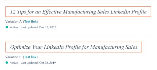 example of marketing CTA A/B test