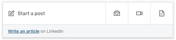 LinkedIn starting a post