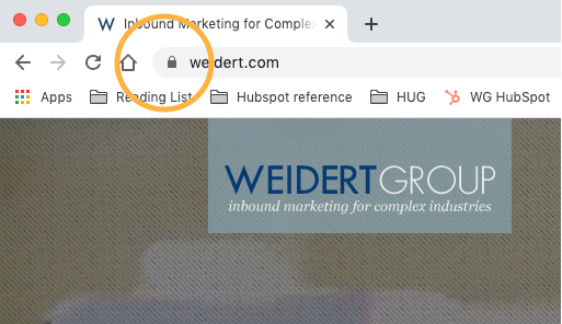 SSL website security icon