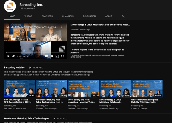 Barcoding-youtube-channel