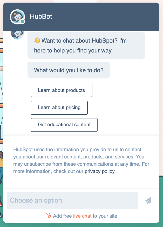 hubspot chatbot hubspot chatbot