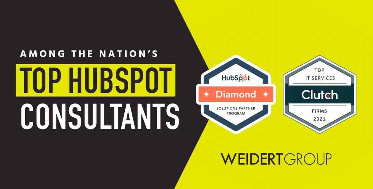  weidert group among the nations top hubspot consultants diamond parter rated by clutch