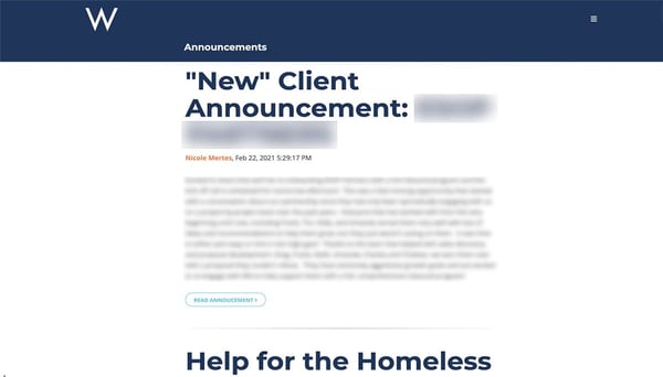 sample-announcements-blog-on-company-intranet