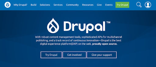 Drupal is an open-source website CMS