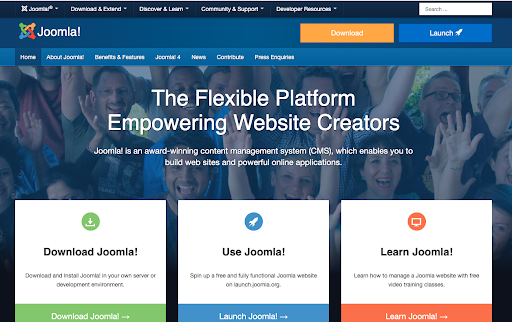 Joomla! website CMS is comparable to Wordpress