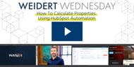 hubspot training video - how to calculate properties in CRM