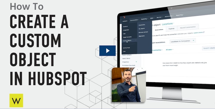 video thumbnail image for hubspot custom objects tutorial