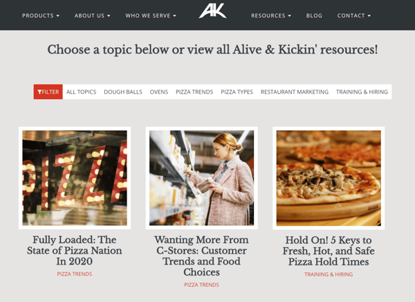 example-filtered-website
