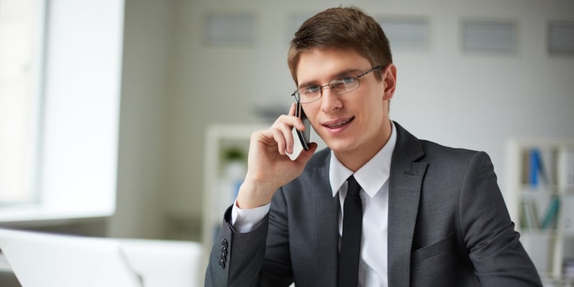 Intern-on-phone