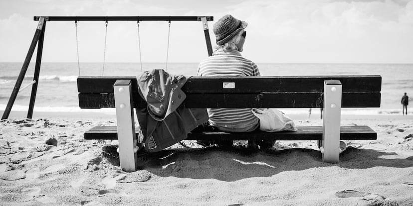 Lady-on-beach