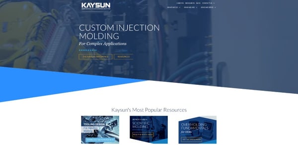 home page featured marketing CTAs by Kaysun