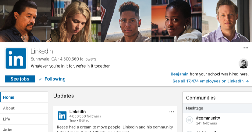 about linkedin company