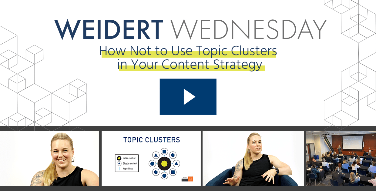 How NOT to Use Topic Clusters in Your Content Strategy [VIDEO]