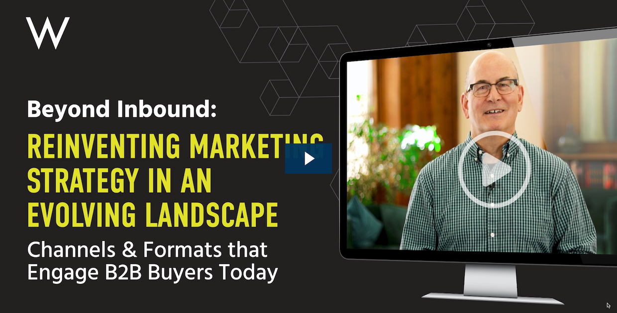 video about choosing channels and content formats for today's b2b buyers